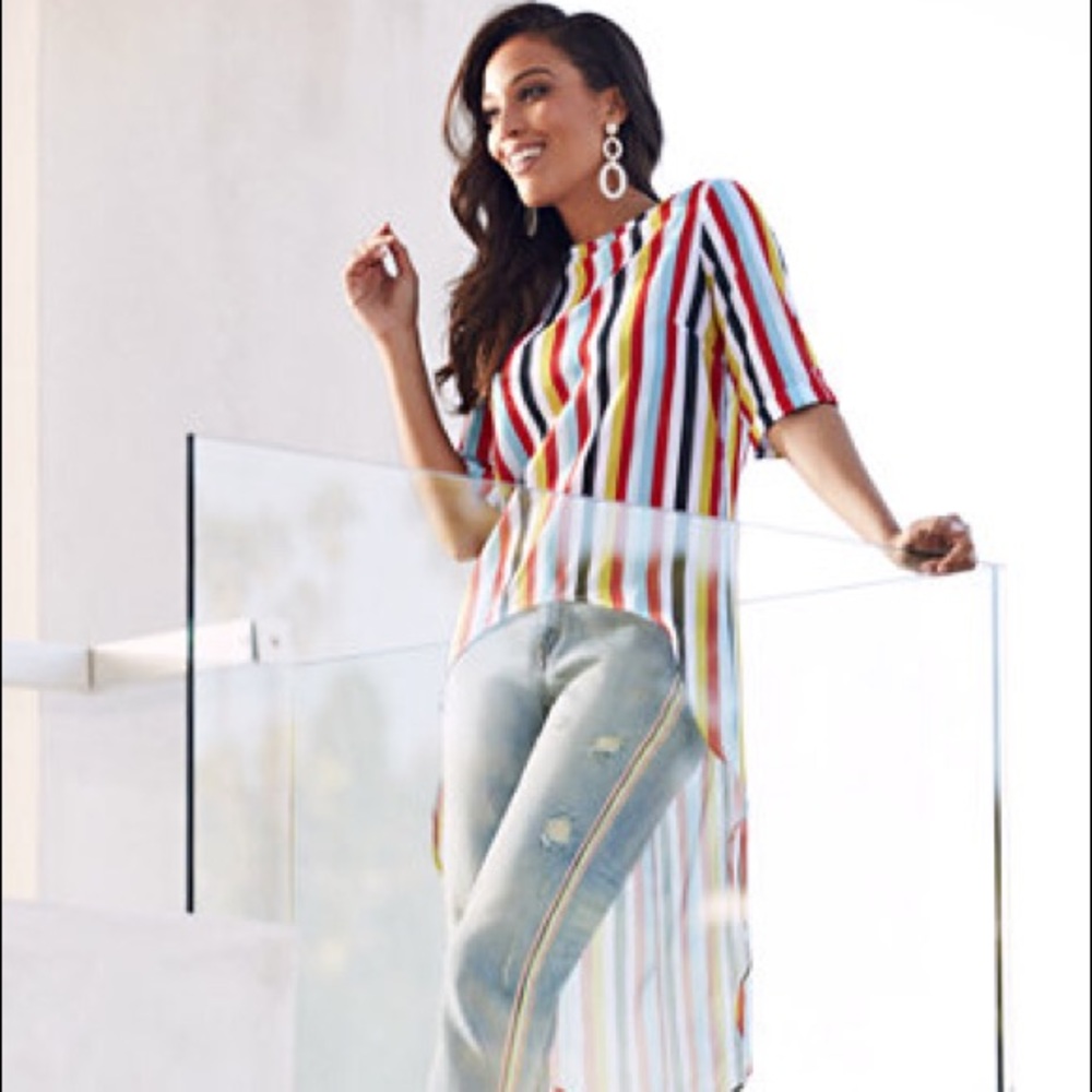 New York & Co Hi-Low Blouse by Sweet Pea